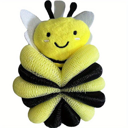 Bee Loofah Sponge Cartoon Bee Bath Sponge Shower Sponge Balls Shower Washing Exfoliating