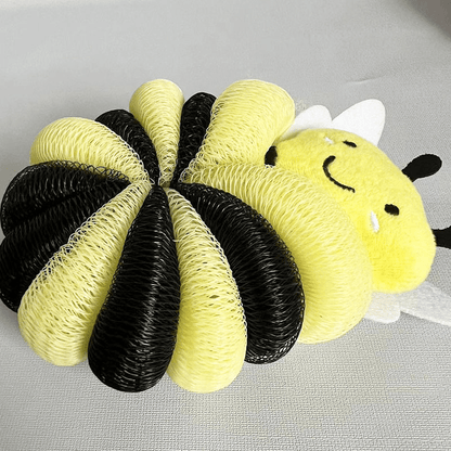 Bee Loofah Sponge Cartoon Bee Bath Sponge Shower Sponge Balls Shower Washing Exfoliating