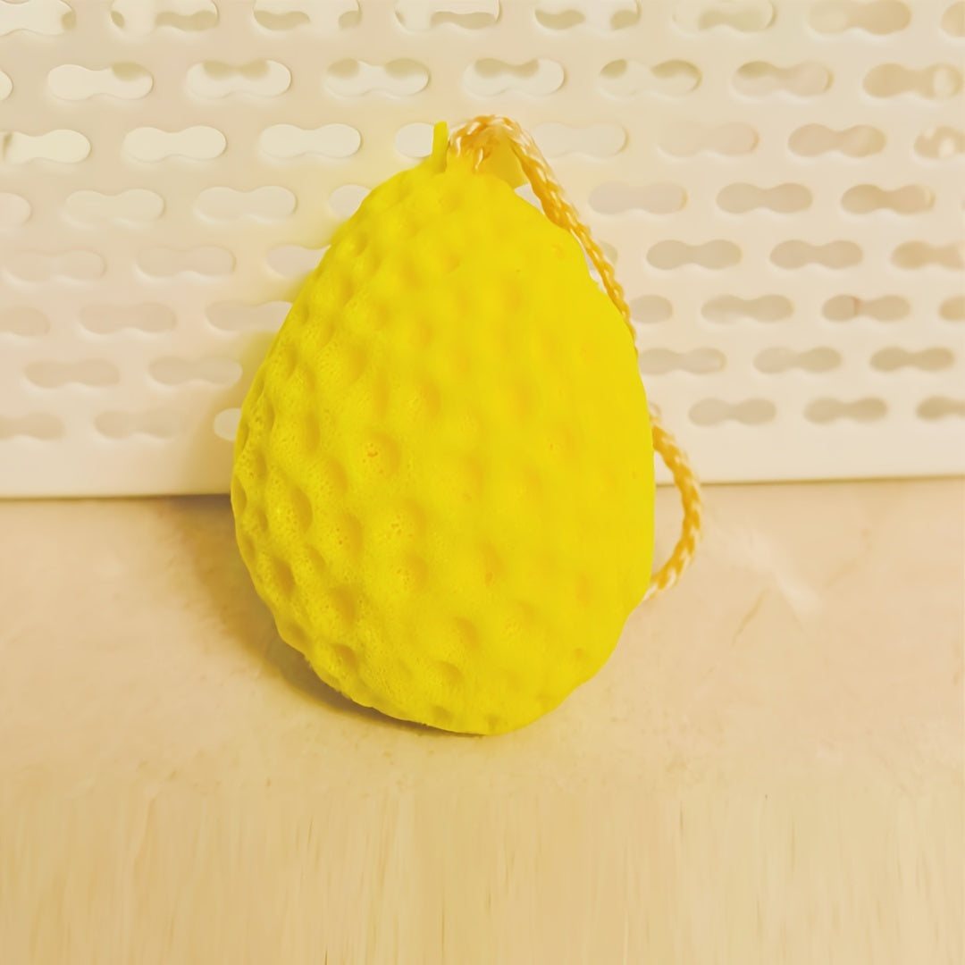 Cute Flower Non-Slip Bath Ball Soft And Absorbent Honeycomb Bath Ball - Non-Latex Sponge for Rich And Dense Foaming, Cute Flower Design with Non-Slip Backing for Comfortable Bathing Experience