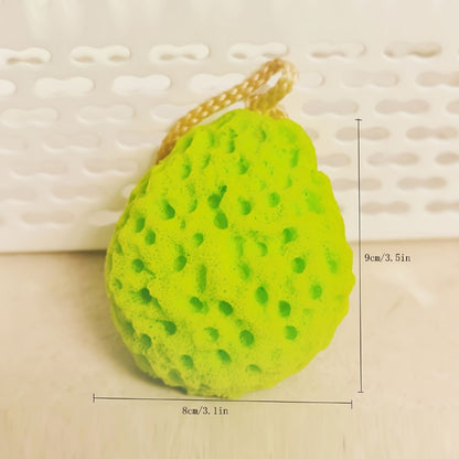 Cute Flower Non-Slip Bath Ball Soft And Absorbent Honeycomb Bath Ball - Non-Latex Sponge for Rich And Dense Foaming, Cute Flower Design with Non-Slip Backing for Comfortable Bathing Experience