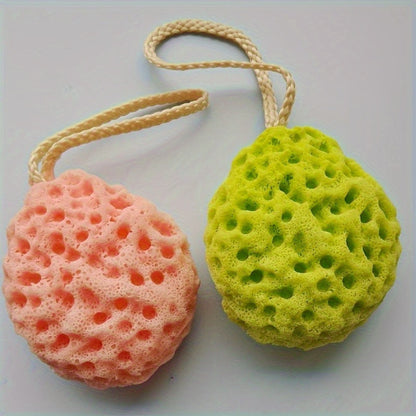 Cute Flower Non-Slip Bath Ball Soft And Absorbent Honeycomb Bath Ball - Non-Latex Sponge for Rich And Dense Foaming, Cute Flower Design with Non-Slip Backing for Comfortable Bathing Experience