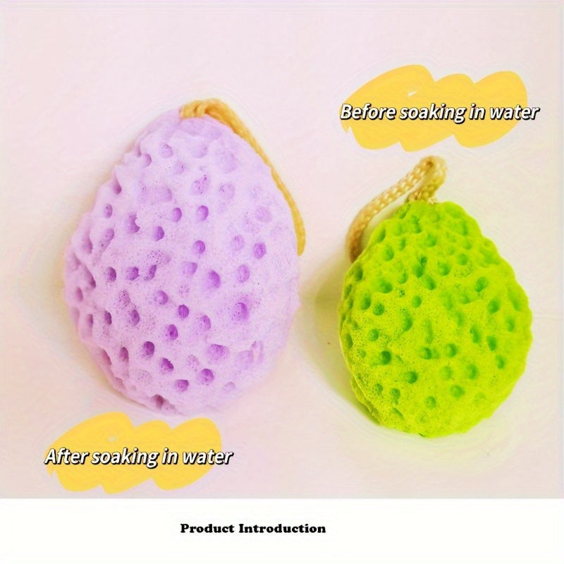 Cute Flower Non-Slip Bath Ball Soft And Absorbent Honeycomb Bath Ball - Non-Latex Sponge for Rich And Dense Foaming, Cute Flower Design with Non-Slip Backing for Comfortable Bathing Experience