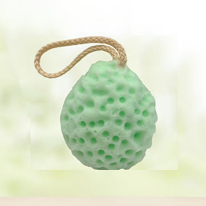 Cute Flower Non-Slip Bath Ball Soft And Absorbent Honeycomb Bath Ball - Non-Latex Sponge for Rich And Dense Foaming, Cute Flower Design with Non-Slip Backing for Comfortable Bathing Experience