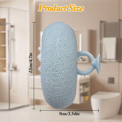 2pcs Ultra-Soft Sunflower Bath Balls with Suction Cups - 2-in-1 Exfoliating Sponge & Cleaning Brush for Men and Women