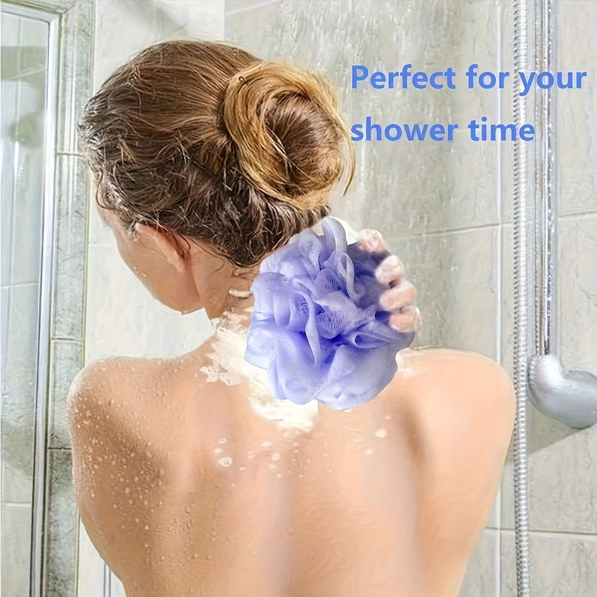 89pcs Soft Colorful Shower Loofahs | Exfoliating Body Scrubbers with Ribbon Handles for Men & Women, Multi-Color Mesh Bath Sponge Balls for Deep Clean & Relaxation