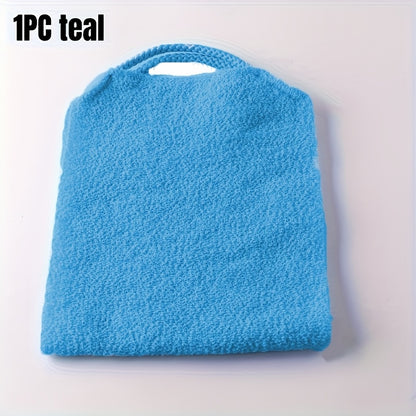 Stretchable Nylon Exfoliating Back Scrubber Gloves with Handles - Dual-Layer Body Scrub Cloth for Shower, Skin Cleaning, and Massage - Quick-Dry Towel for Men and Women